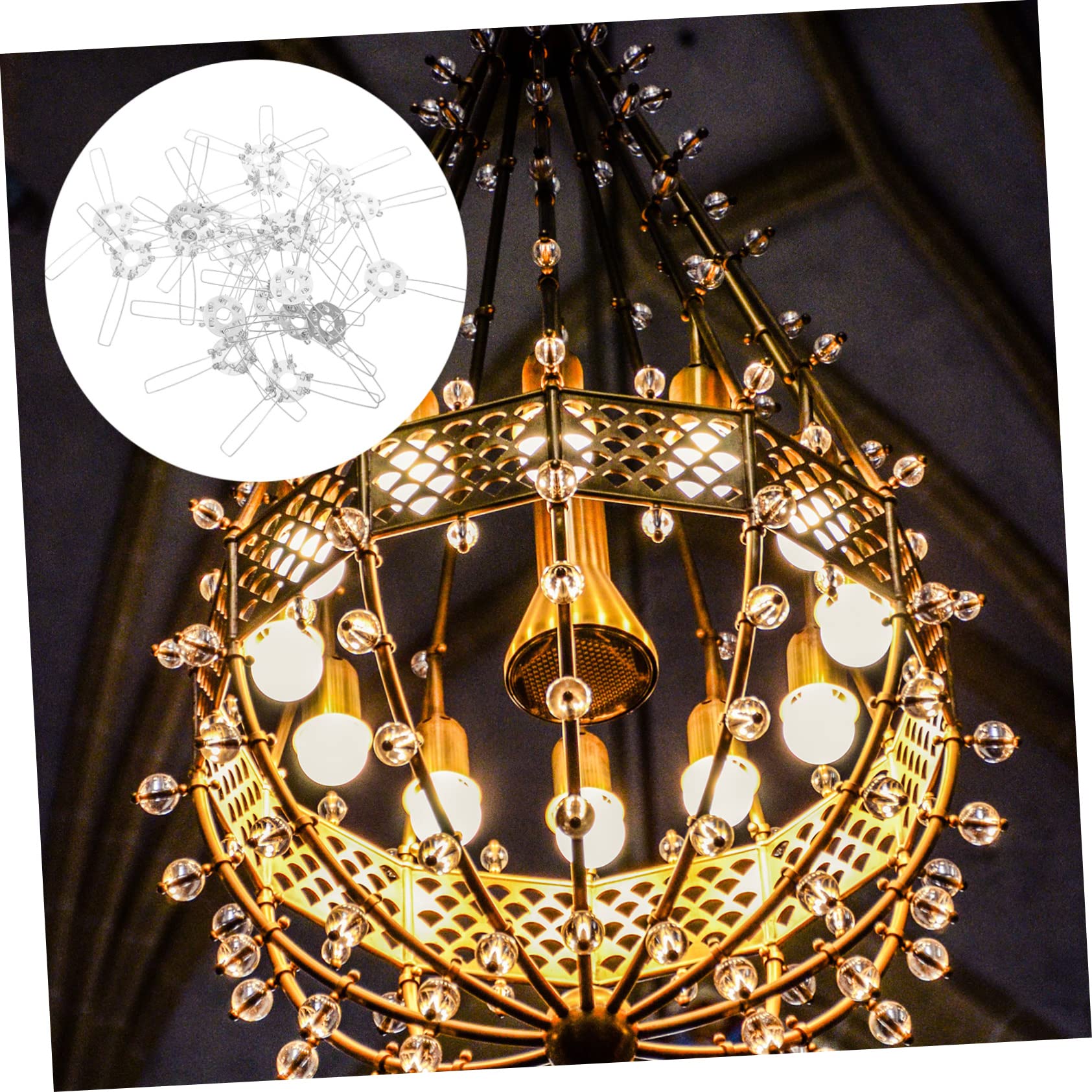 Anneau En Laiton à Trois Trous Pour Abat Jour, Vis E14, Support De Bague, Abat Jour Et