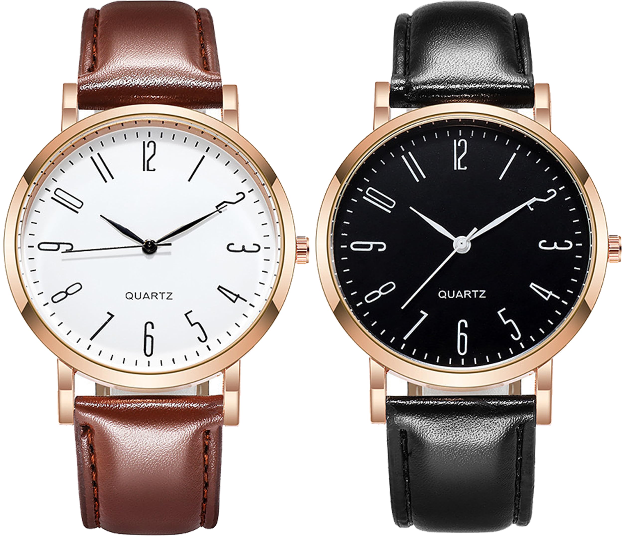 just like Set of 2 Analog Leathers Strap Wrist Watches for Boy and Men (Multi Color 4) (B0D45L2ZSH) Amazon Price History, Amazon Price Tracker