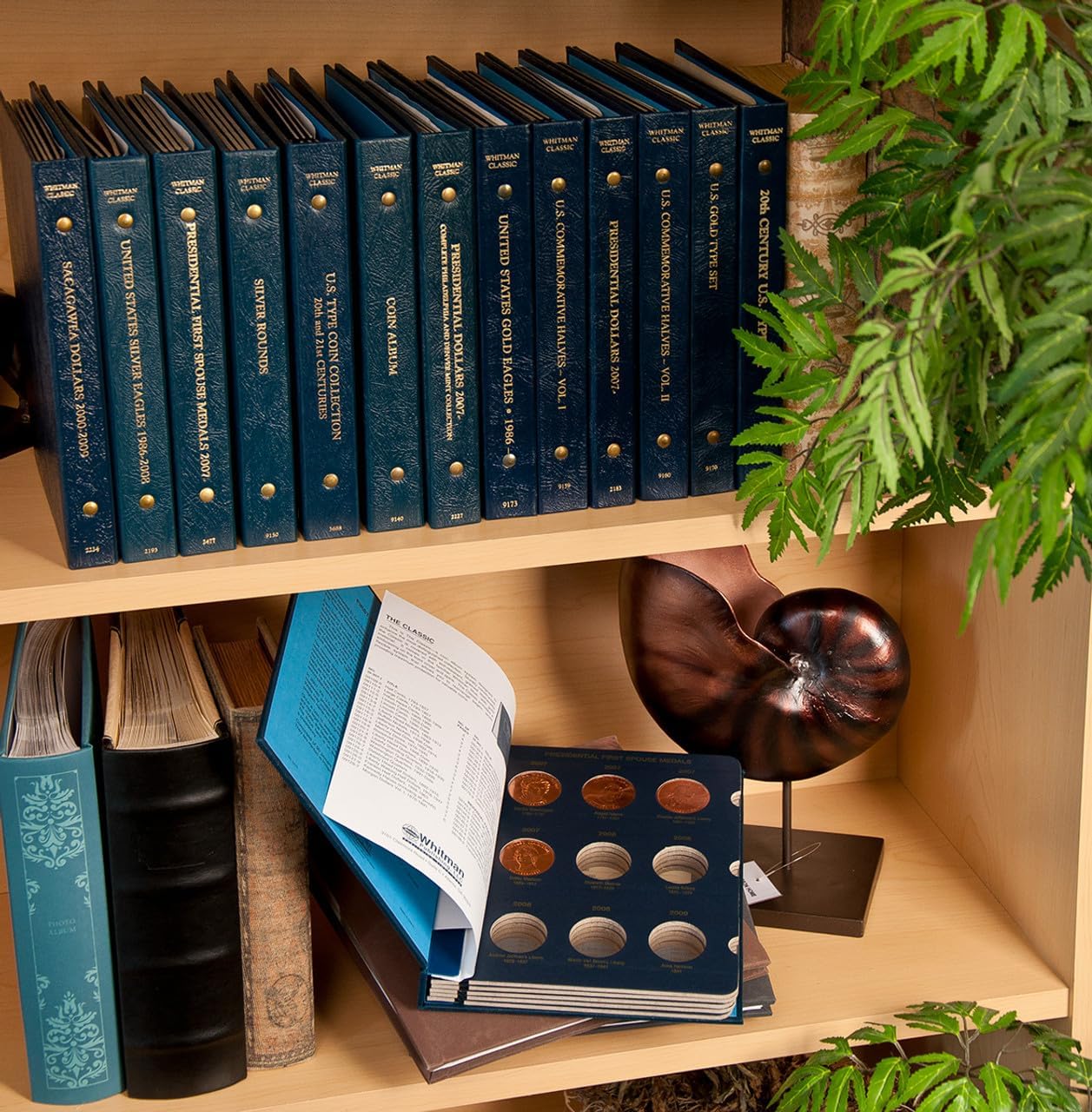 Whitman US American Silver Eagle Coin Album Two Volume Set Starting 1986#3395 and #4898