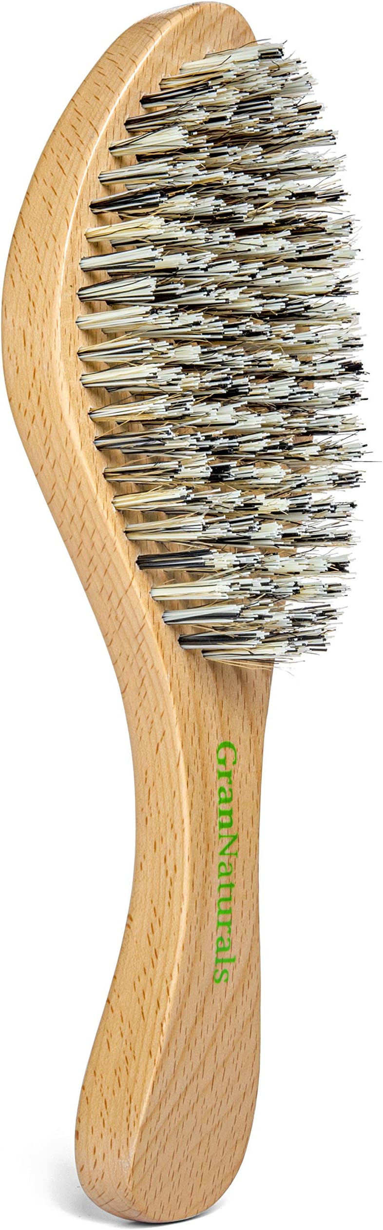 Extra Hard Wave Brush - Curved Boar & Extra Hard Nylon Bristle Hair Brush for 360 Waves