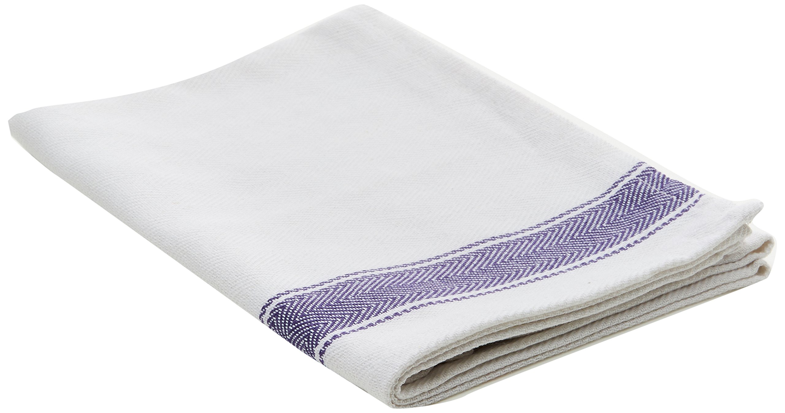 Vogue Heavy Thick and Absorbent Blue Tea Towel Cloth | White and Blue | Polycotton | Size: 762(W) x 508(D)mm / 30 x 20 inch | E918