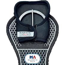 Majestic Ally Neoprene Cinch Buckle Protector Cover, Pair, for Horse Comfort and Protection, Black