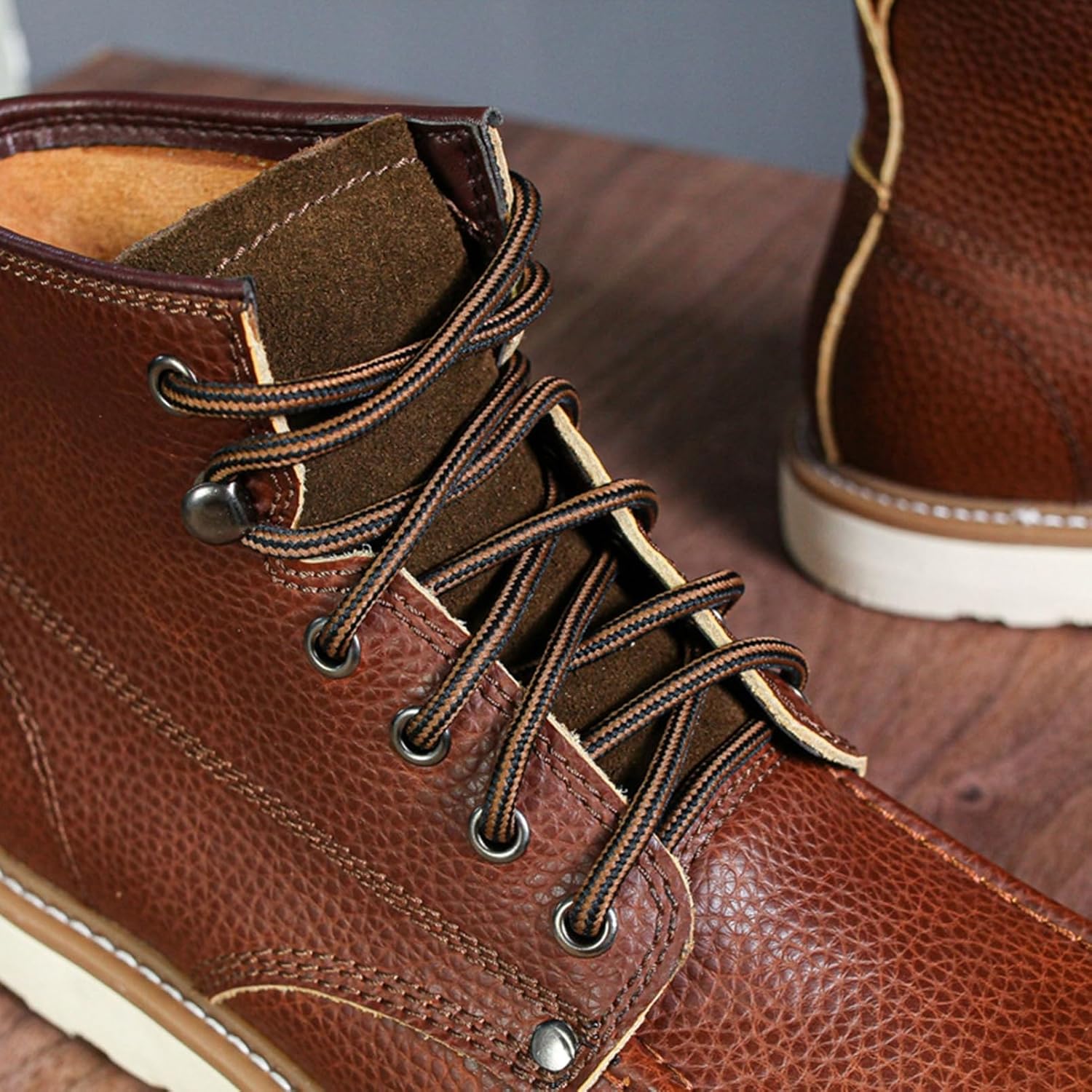 [GUREITOJP] アメカジ 編み上げブーツ メンズ ショットブーツ レースアップ カジュアル ヴィンテージ 紳士靴 ハイカット