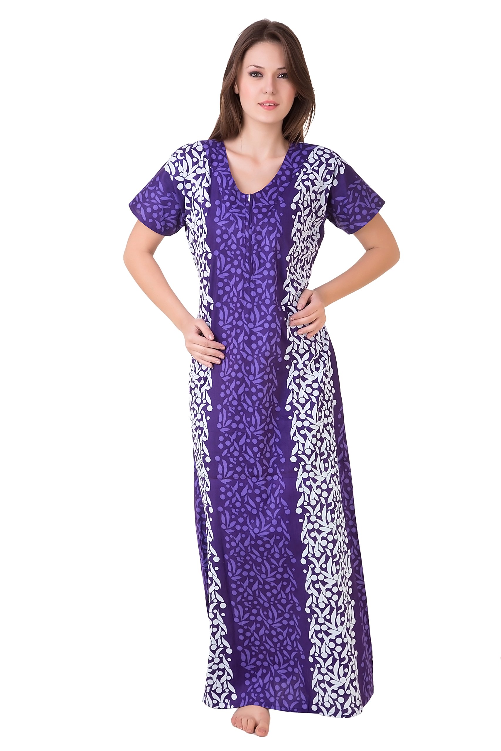 masha Women's Cotton-Nighty-(Batik Print)-picture-26