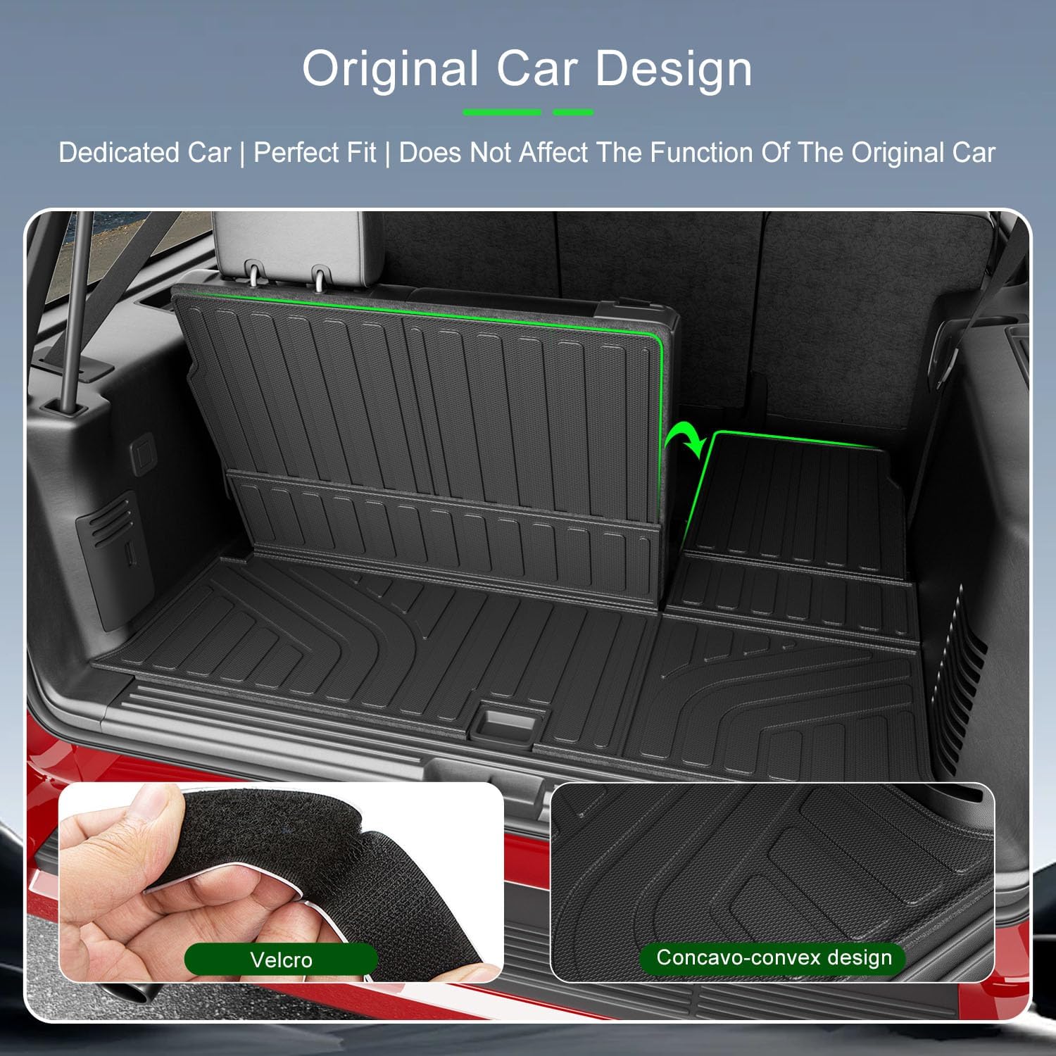 7-Seat Floor Mat Compatible with 2003-2017 Ford Expedition Floor Liner Lincoln Navigator Cargo Mat Electric Backrest Trunk Cargo Liner Replacement for 2003-2017 Ford Expedition Accessories