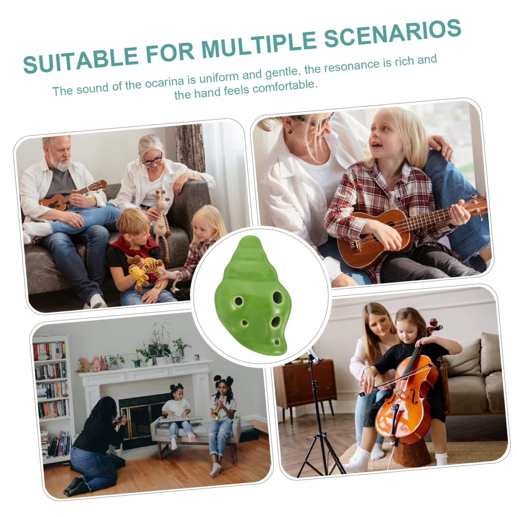 ERINGOGO Professional Ocarina for Children 6-hole Ocarina Beginner Music Instrument