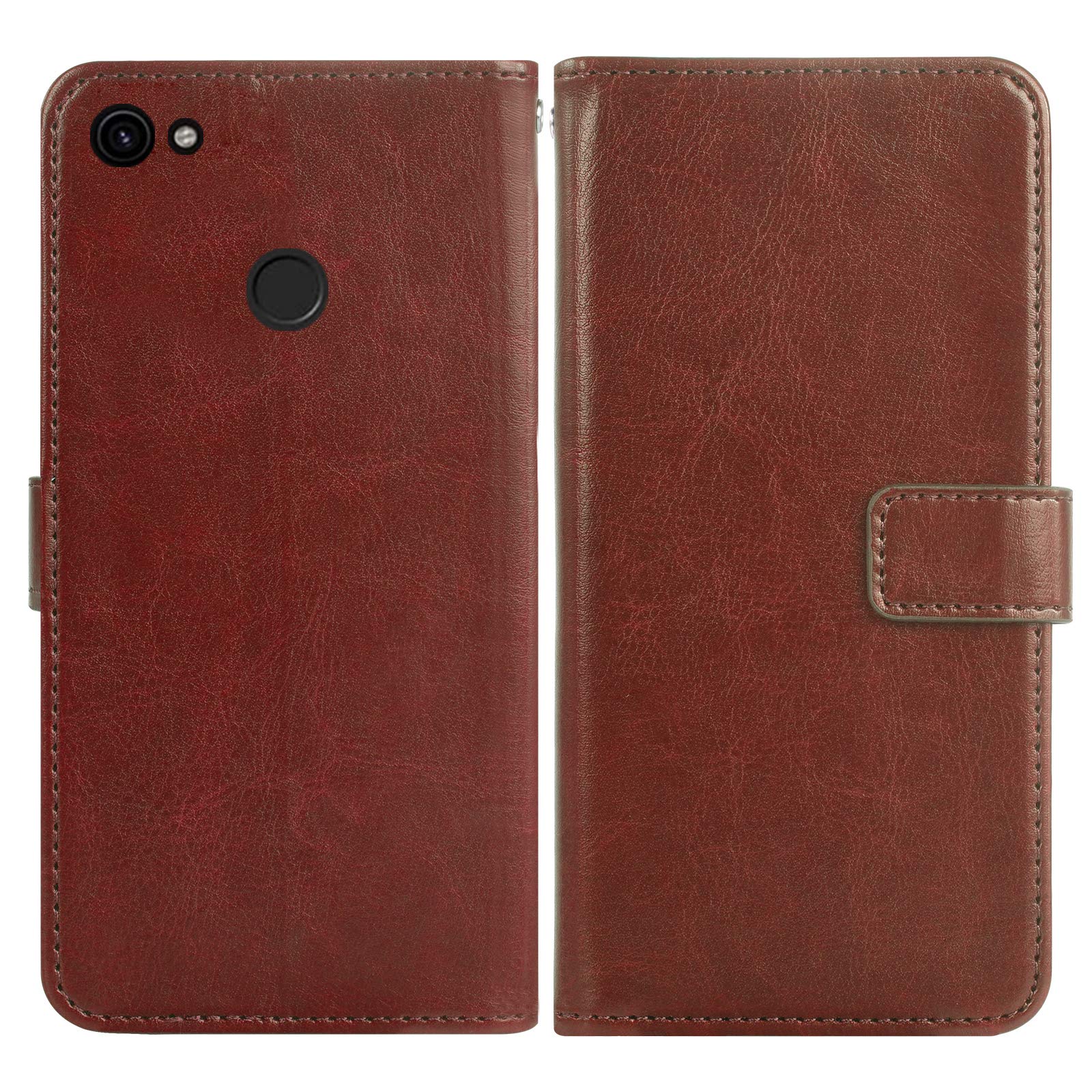 Asuwish Custodia A Portafoglio Con Cinturino Per Google Pixel 3a – Pelle Con Chiusura Magnetica, 6 Slot Carte, Vetro Temperato Incluso, Nero
