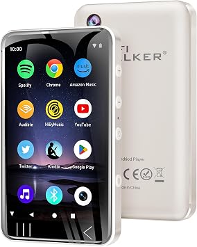 HIFI WALKER G7 MP3 Player with Bluetooth and WiFi- MP4 Player with Spotify and Camera, Android MP3 Player, Touchscreen 144GB MP4 Music Player with Speaker,Support YouTube, Audible