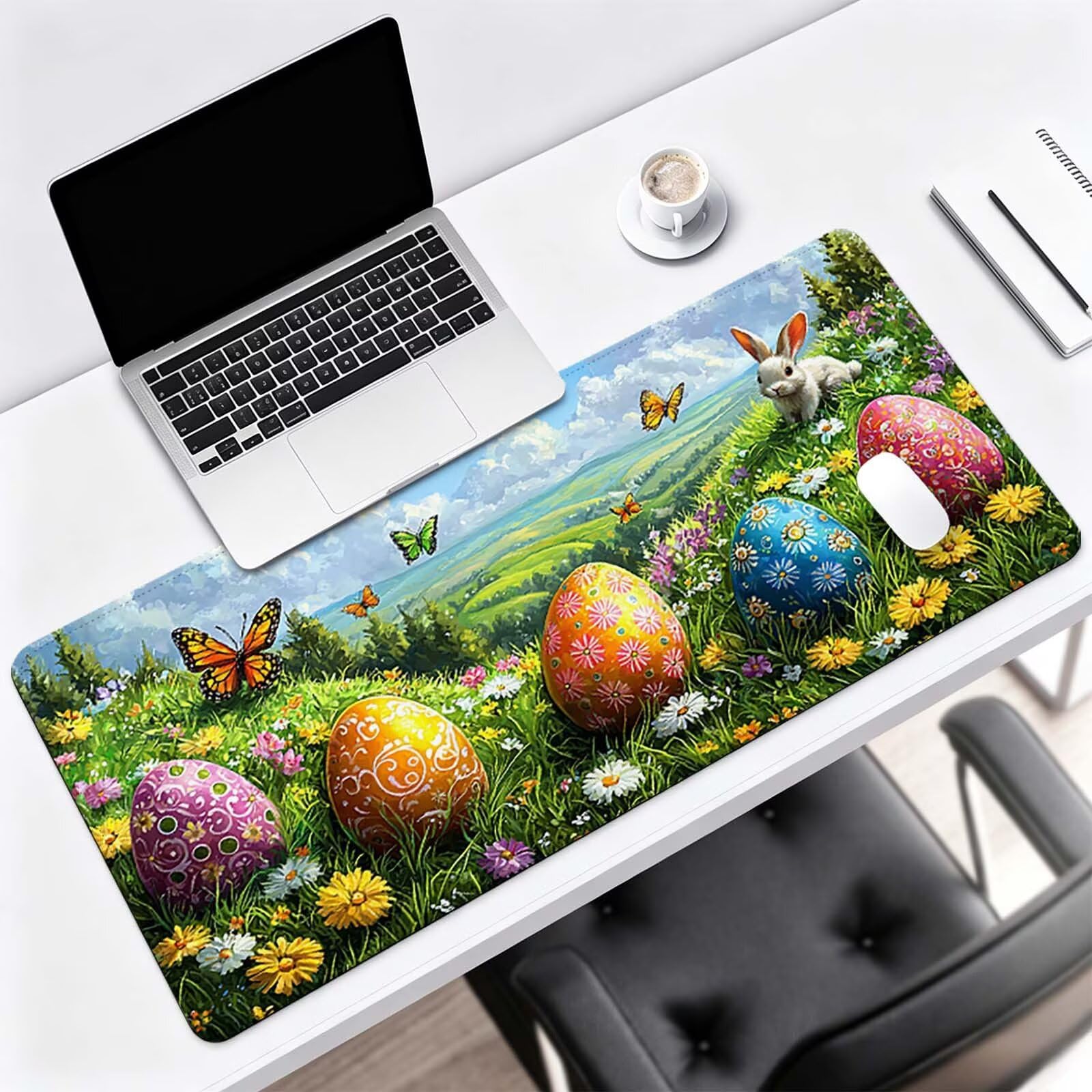 Tapis de Souris Gaming XXL Vert Tapis de Bureau Paysage 1000x400 mm J0-1072