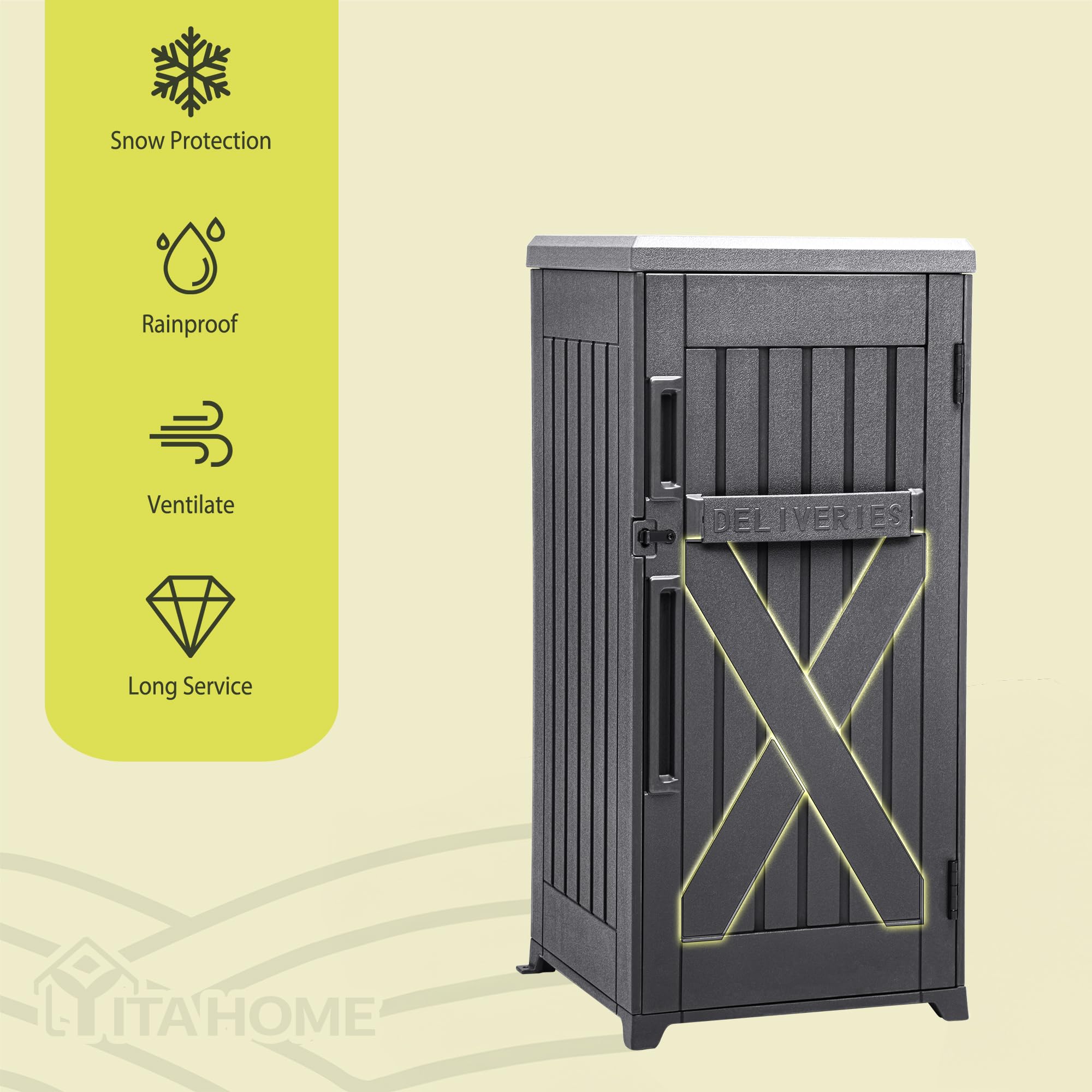 Amazon.com: YITAHOME 60-Gallon Secure Package Delivery and Storage