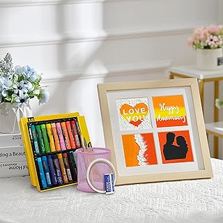 Oil pastels Set for kids, artists,Soft Oil Pastels Set with Picture frame, Pastels Art Supplies for Artists, Beginners, Students, Kids Art Painting Drawing.