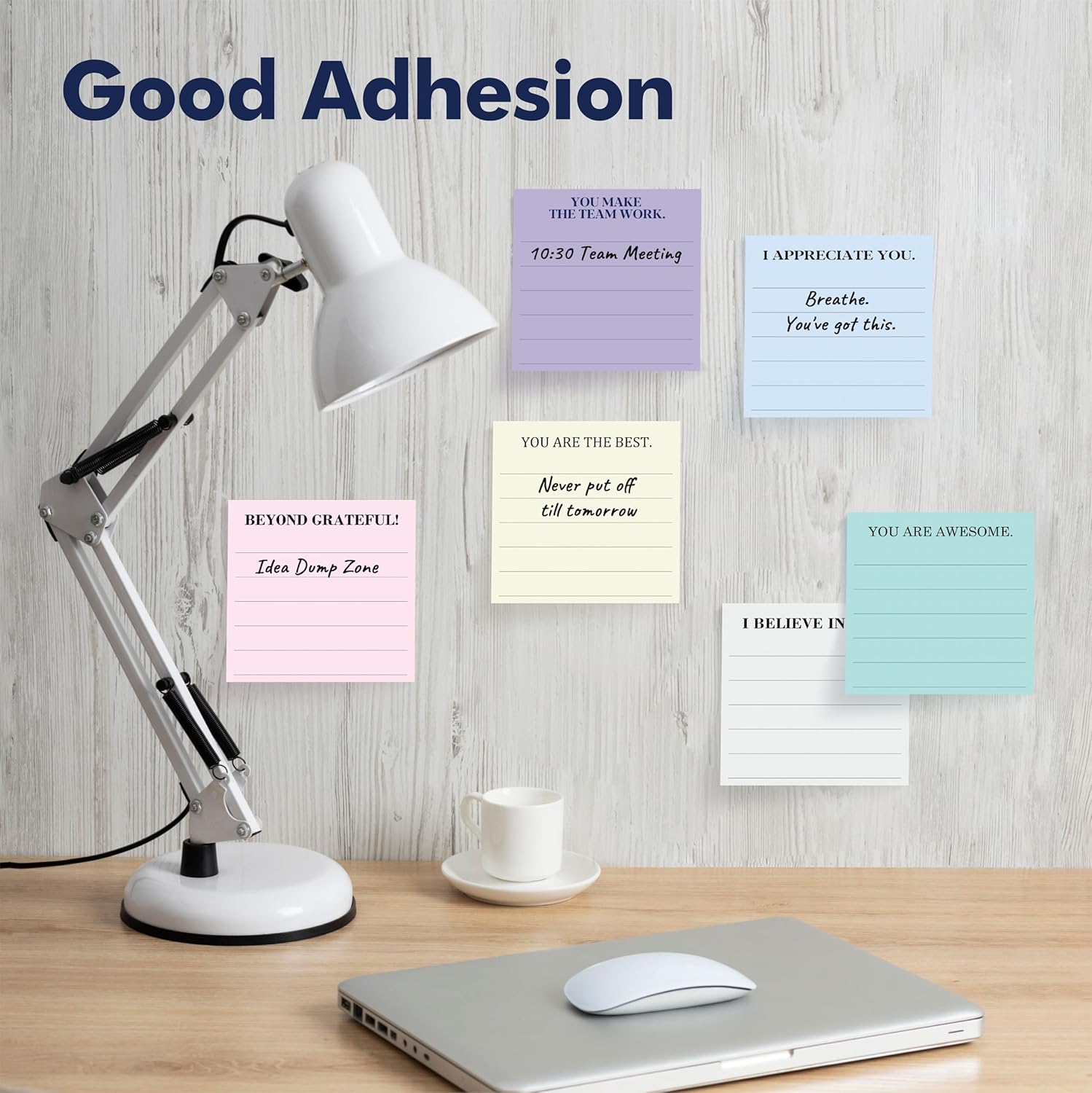 Inspiratal Stiy Notes with Lines, Adhesive Note Pads Motivatal Fun