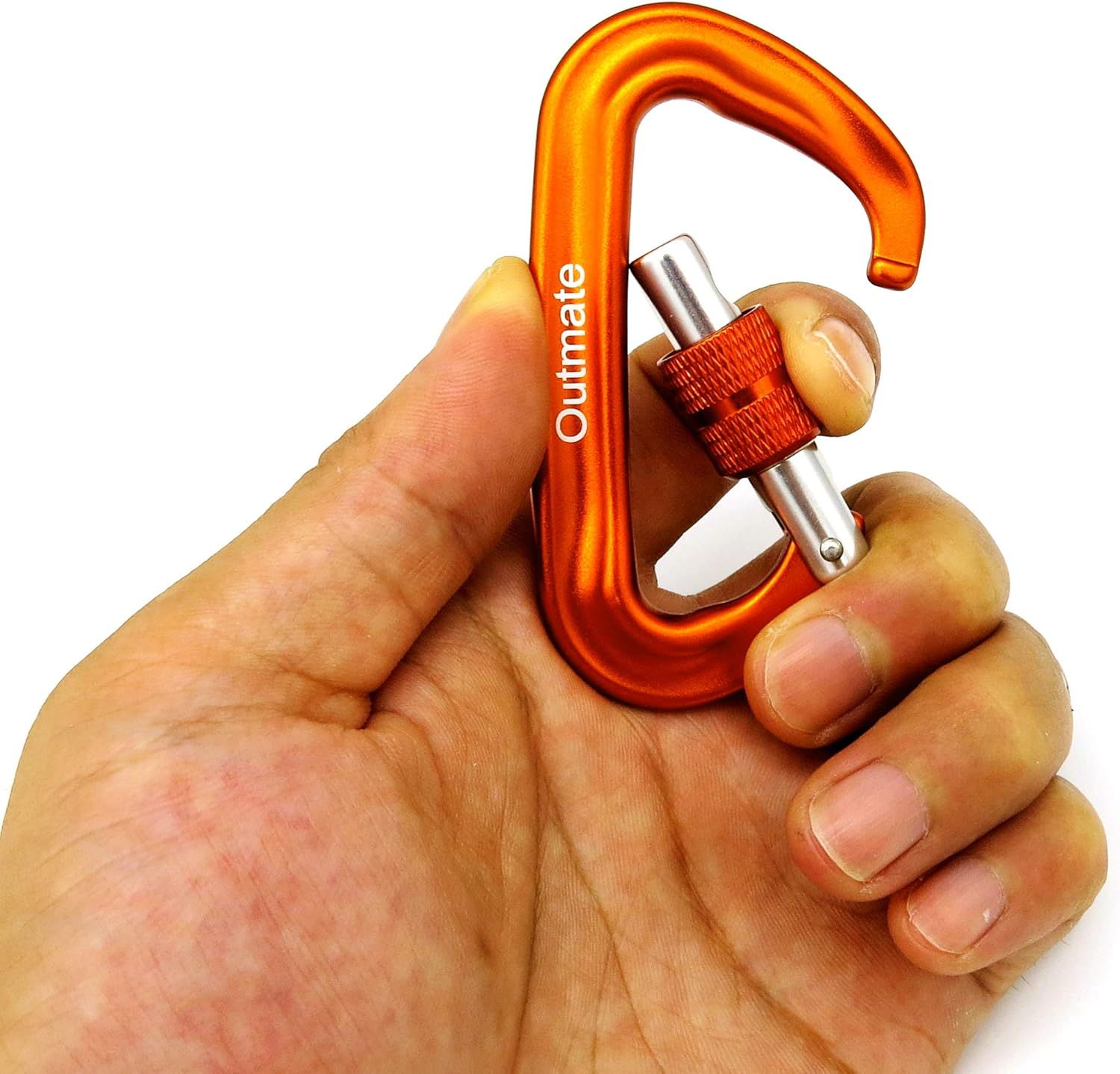 12kN 3.2"x2" Heavy-Duty Carabiner Clips - Durable, Lightweight Aluminum Alloy Carabiners for Hiking, Camping, Keychains, Dog Leashes, Hammocks & More - Image 4