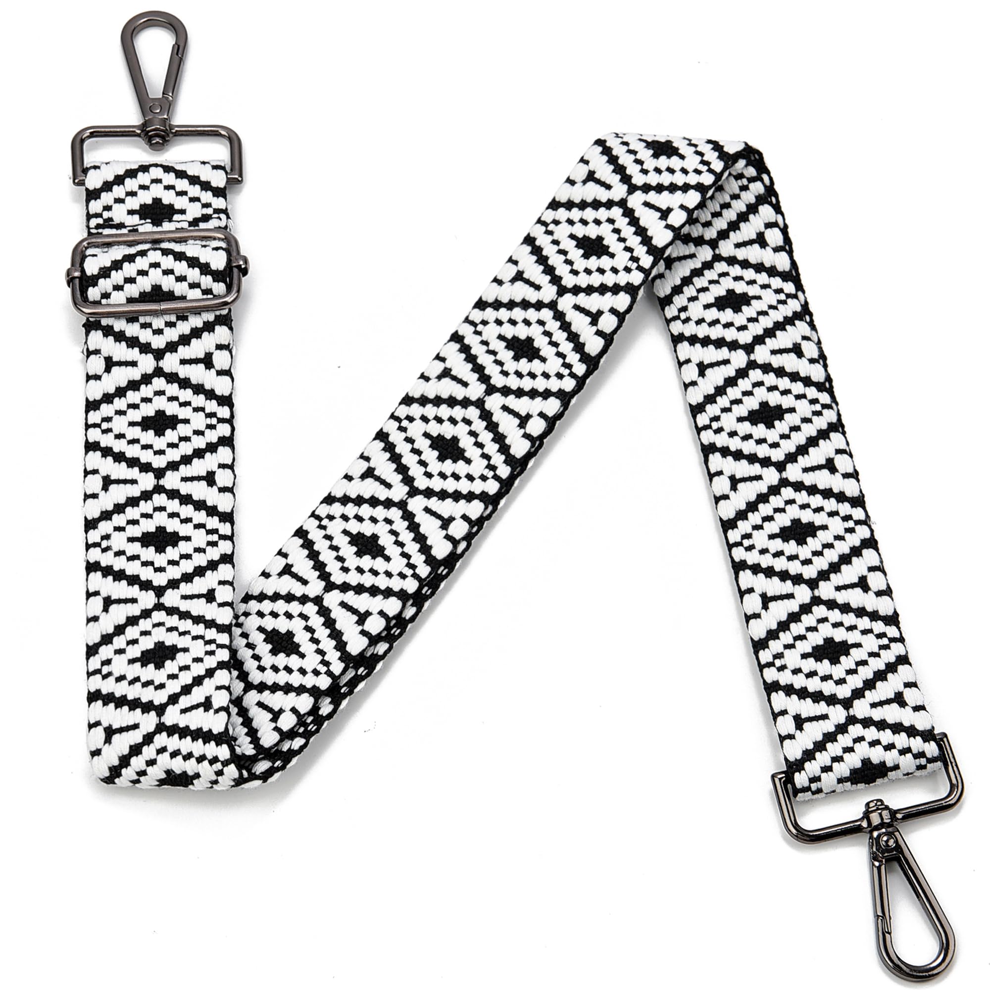 Purse Strap Gold Hardware Replacement Crossbody Bag Strap, Wide Adjustable Shoulder Strap