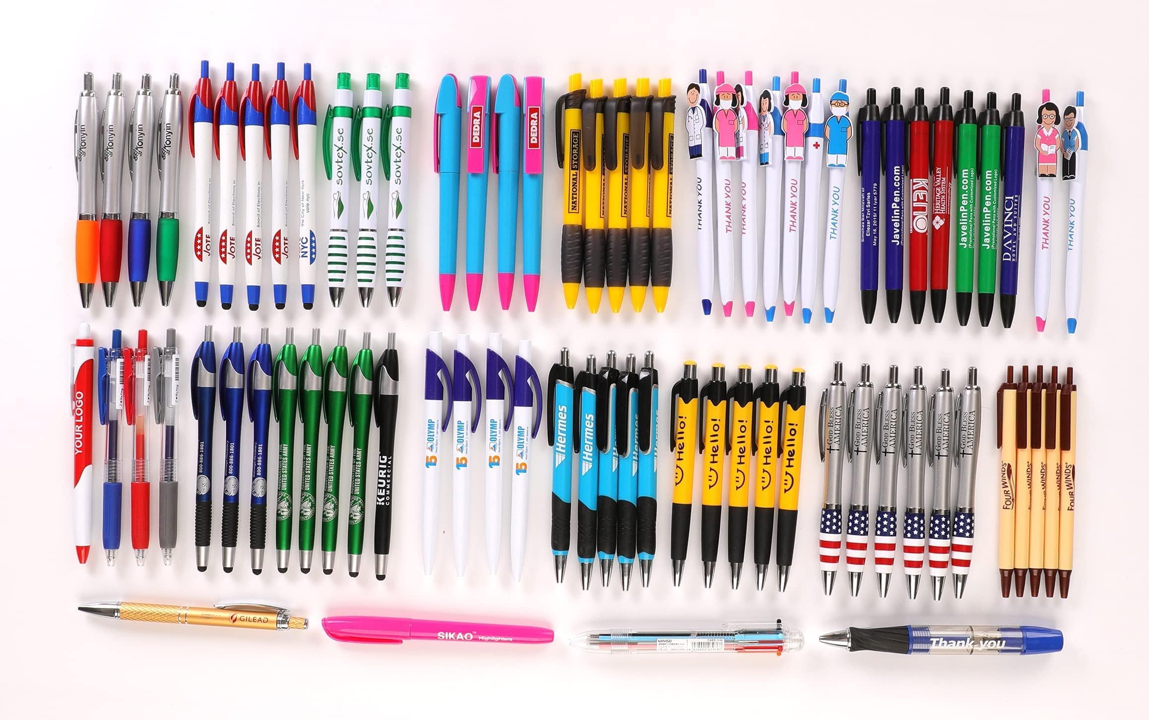 Kugelschreiber, 100 StüCk Fehldruck Kugelschreiber, ZufäLlig Stifte, GroßHandelspackung Von Kulischreiber Set Blau Und Schwarz Tinte, Mit Glattem Schreibfluss– Ideal FüR BüRo, Schule, Kulli, Pens