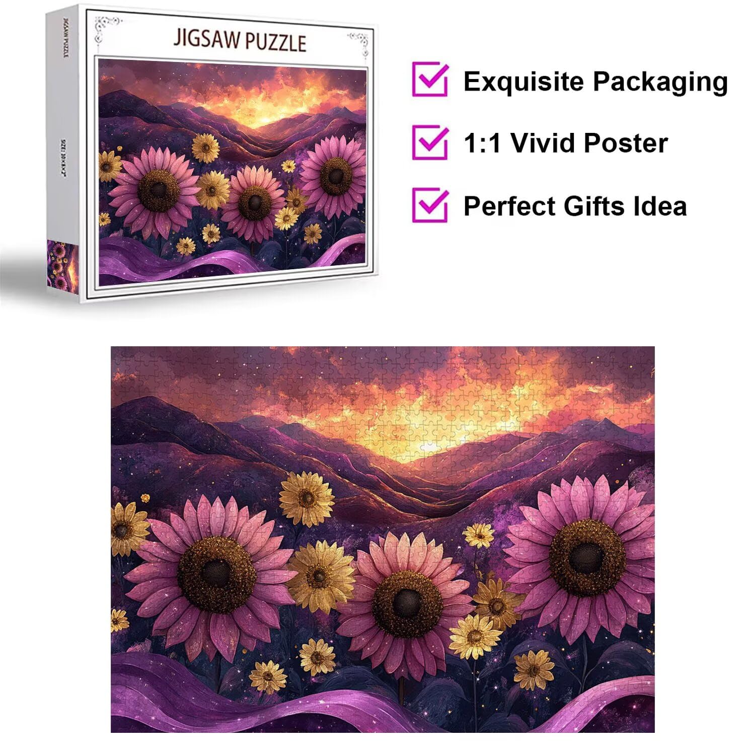 Puzzle 6000 Pezzi astratto Puzzle Classici per Gioco Familiare, n-63 | Impossibile Puzzles, Intrattenimento Creativo, Rilassamento e Intelligence, Regalo per Amore e Amico, Home Decor, Girosoli