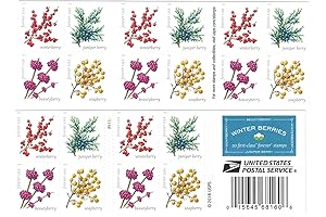 Winter Berries Book of 20 Postage Stamps