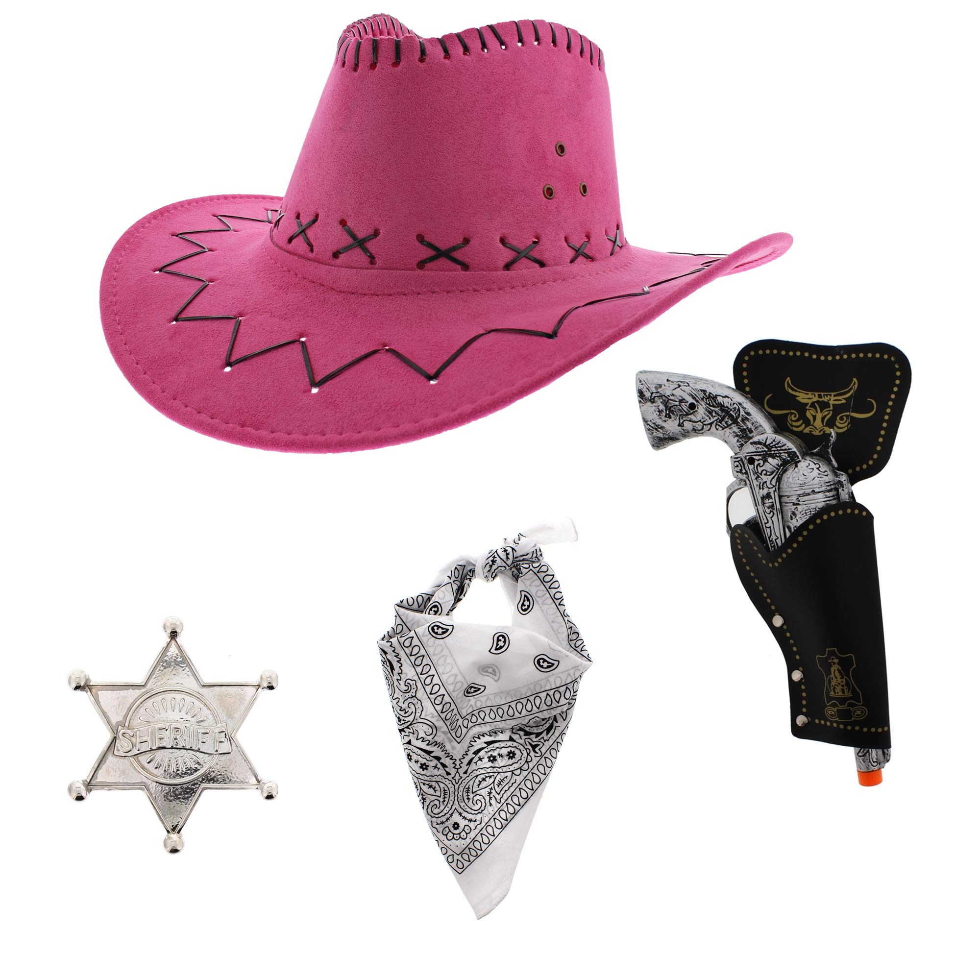 Zac's Alter Ego Fancy Dress Unisex 4 Piece Cowboy Set โ image 1