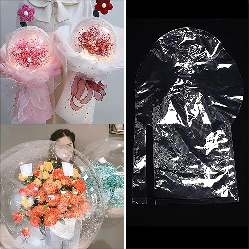 XIBEI Globos BoBo transparentes de 2630 pulgadas, boca ancha de 8 pulgadas para flores, globos de peluche, regalos de bricolaje y decoraciones de