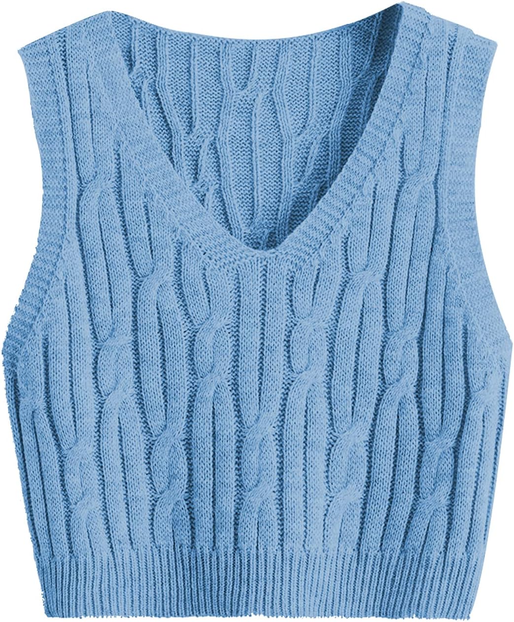 Cable Knit Sweater Romwe Romwe Women's Cable Knit Crop Sweater