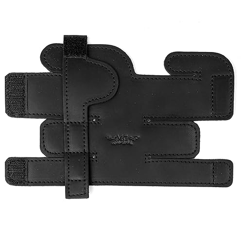 Trumpet Valve Guard XL Genuine Leather Protection Trumpet Valve Cover Valve Wrap (Black) - Valve Guard XL - Black