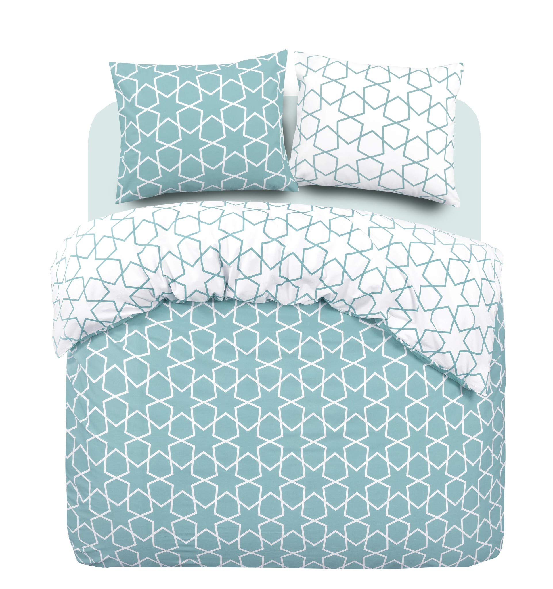 DayDream bedwear Floor Duvet Covers L.Blue, Cotton, Light Blue, 200 x 200/220