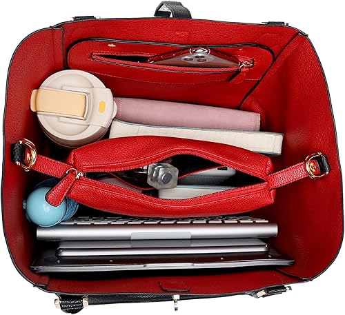 Miniatura 4 de sqlp Bolso grande de mano de trabajo para mujer, bolsos de diseñador y bolsos de mano, bolsas de cubo grande, bolsa de hombro de viaje para mujer