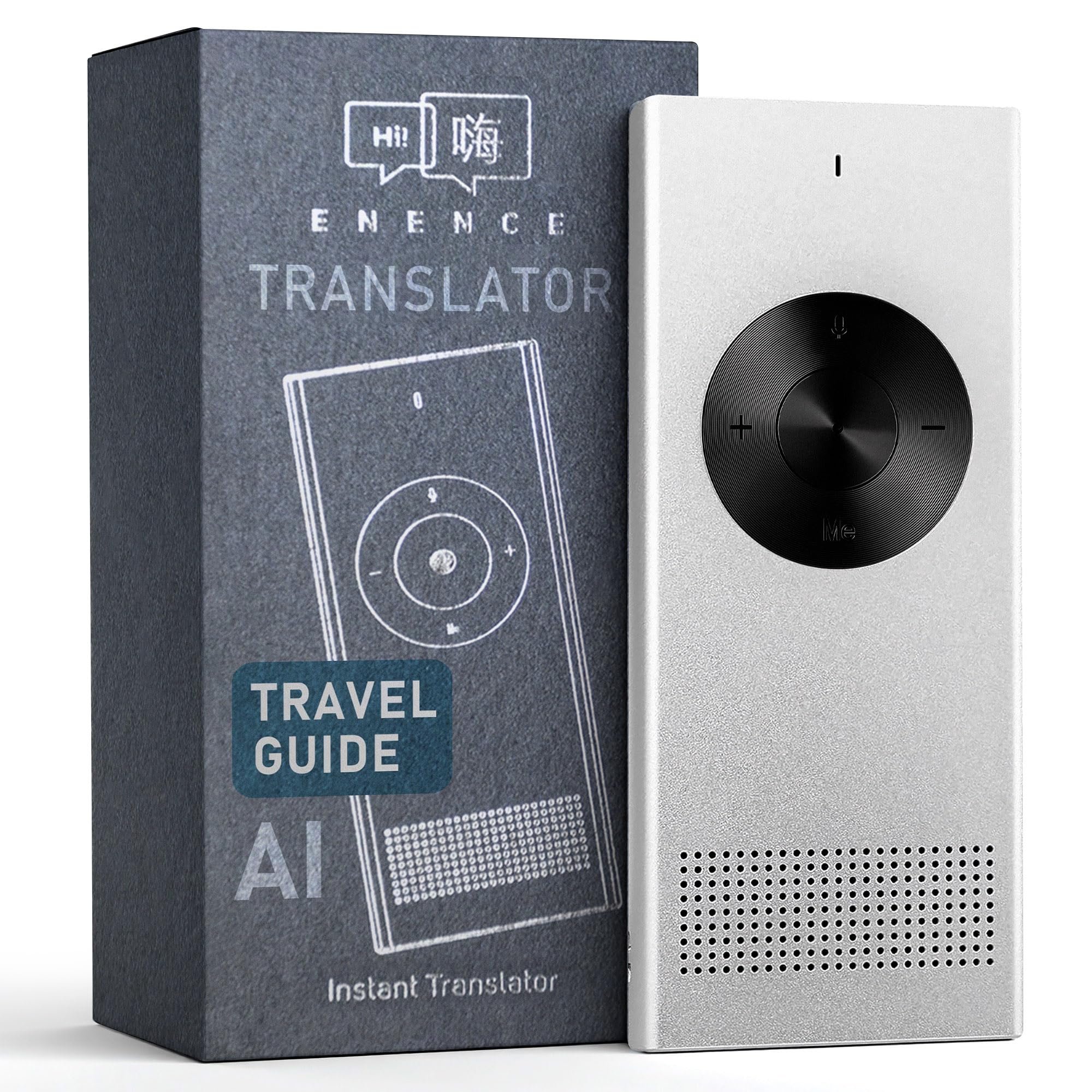 Enence Muama PRO | Smart Instant Real Time Voice Languages Translator, Portable Two-Way Foreign 60+ Languages Easy Translator, Pocket Dictionary for Learning, Travel, Business