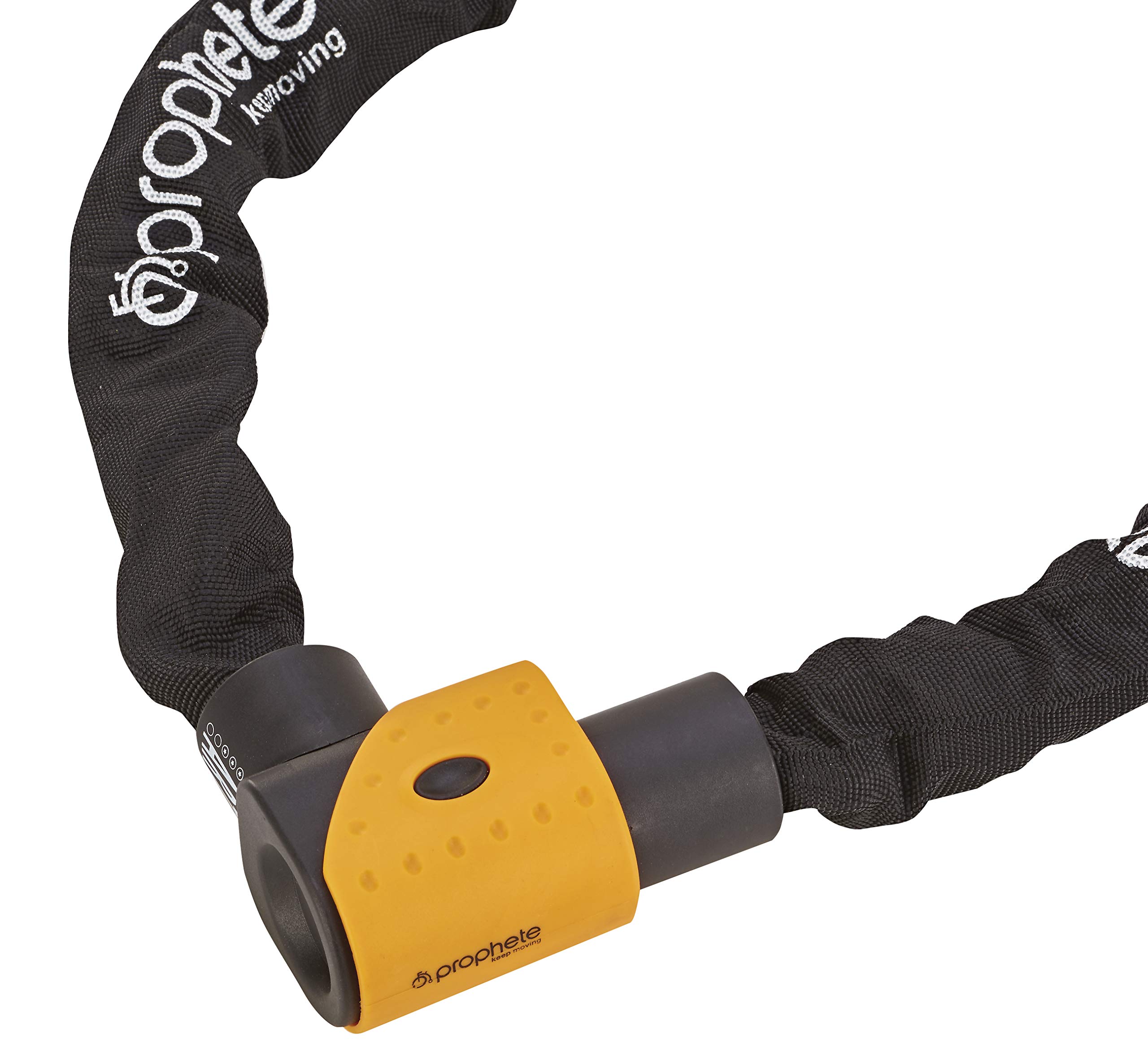 Prophete Unisex - Adulto Catena Lucchetto ART, Nero/Arancione, Taglia unica