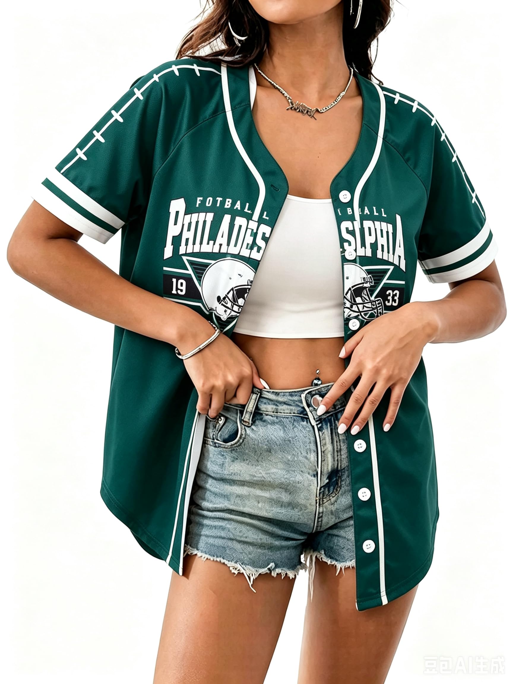 Game Day Shirts Football Jersey for Wome Football Mom Tops