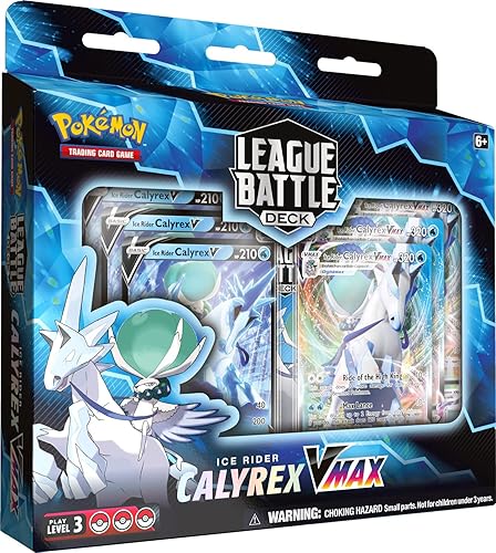 Pokemon Tarjetas: Ice Rider Calyrex VMAX League Battle Deck