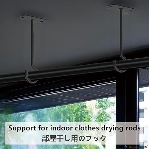 Miniatura 5 de NACETURE Ganchos de techo resistentes, paquete de 2, ganchos para plantas para colgar en el techo, gancho para colgar canastas, luz, comederos de