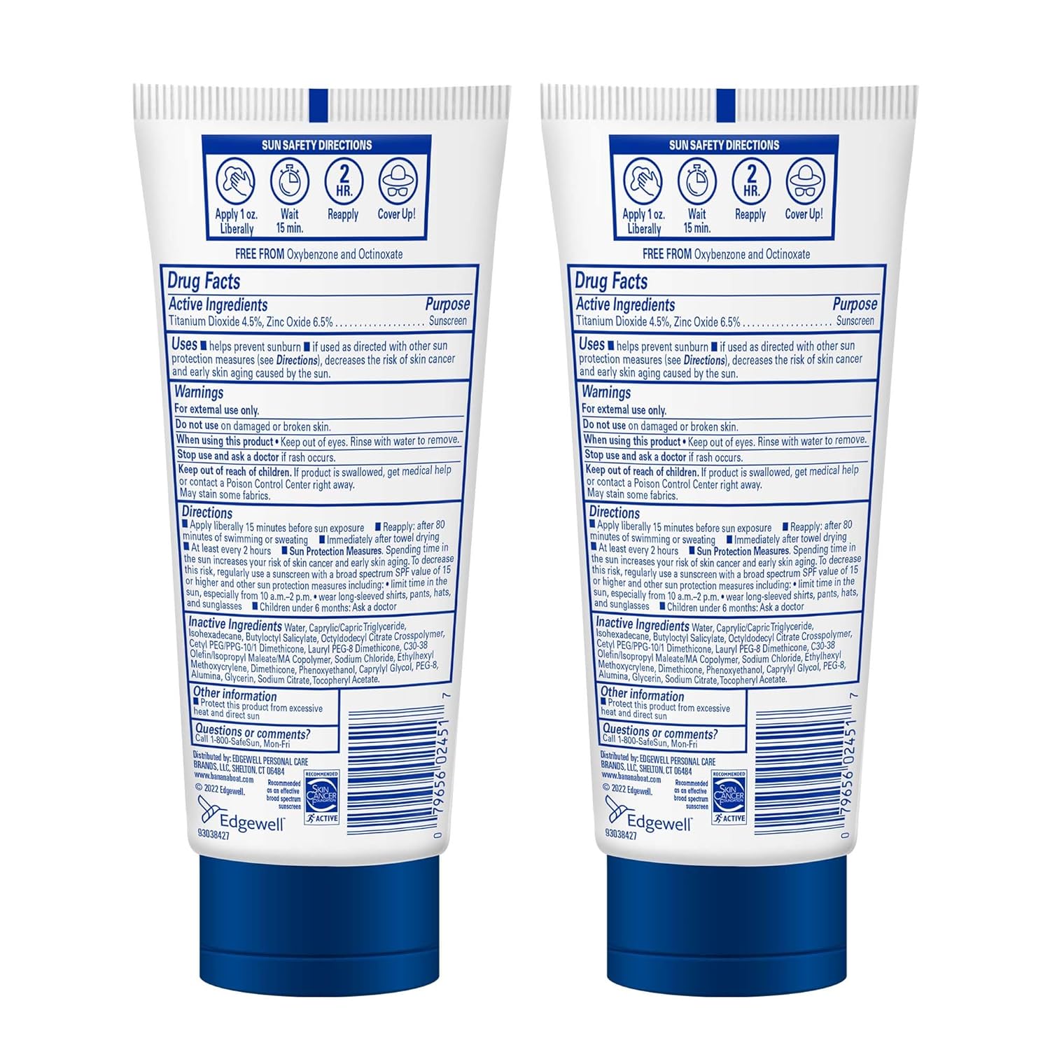 Banana Boat 100% Mineral Kids Sunscreen Lotion SPF 50, Twin Pack | Banana Boat Mineral Sunscreen for Kids, Childrens Sunblock SPF 50, Oxybenzone Free, 6Fl Oz each (Pack of 2) - Image 8