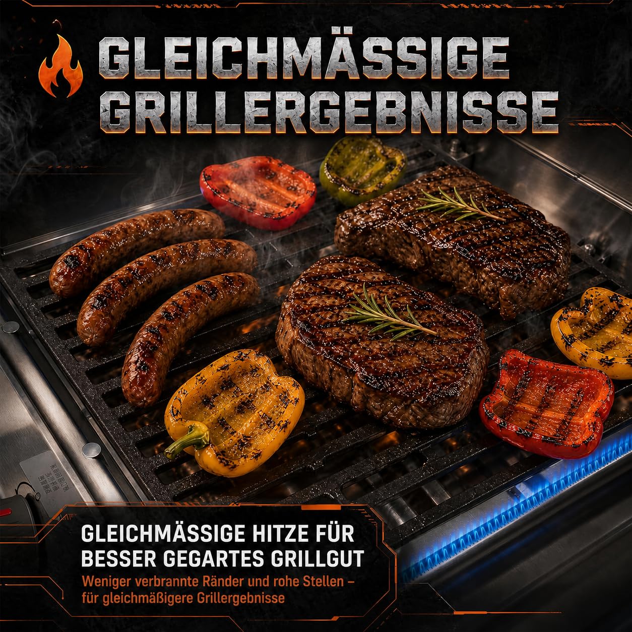 Uniflasy 69787 Edelstahl Brenner 45,3cm für Weber Spirit I & II 310 320 Serie, Spirit LX 310 Serie (mit vorderen Brennerknöpfen), Spirit E310 E320 S310 S320 (2013 und Neuer), Gasgrill Brenner Set