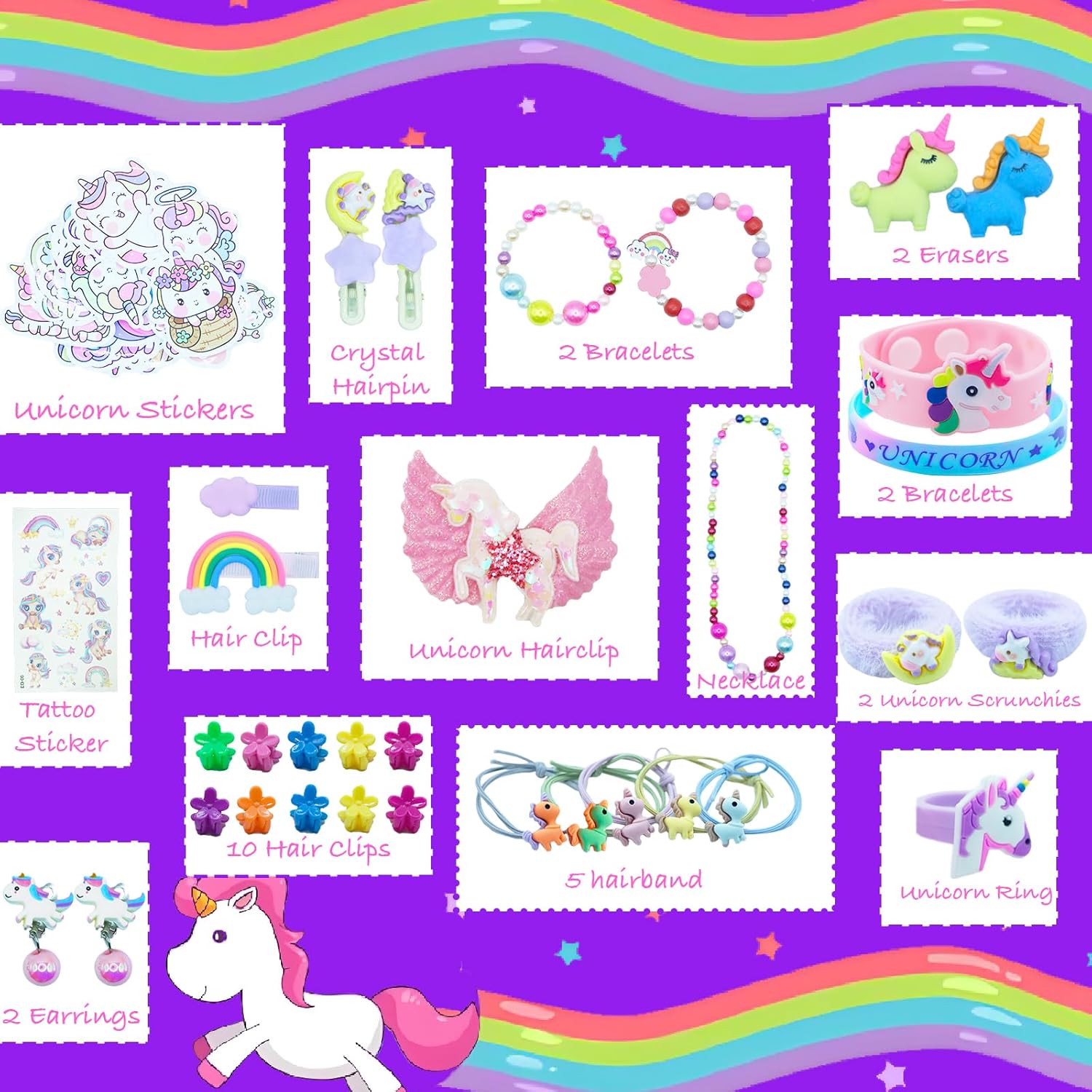 Advent Calendar 2025 Girls, Unicorn Gifts for Girl Christmas Countdown Advent Calendar 24 day Christmas Surprises Gift Box for Girls - Image 3