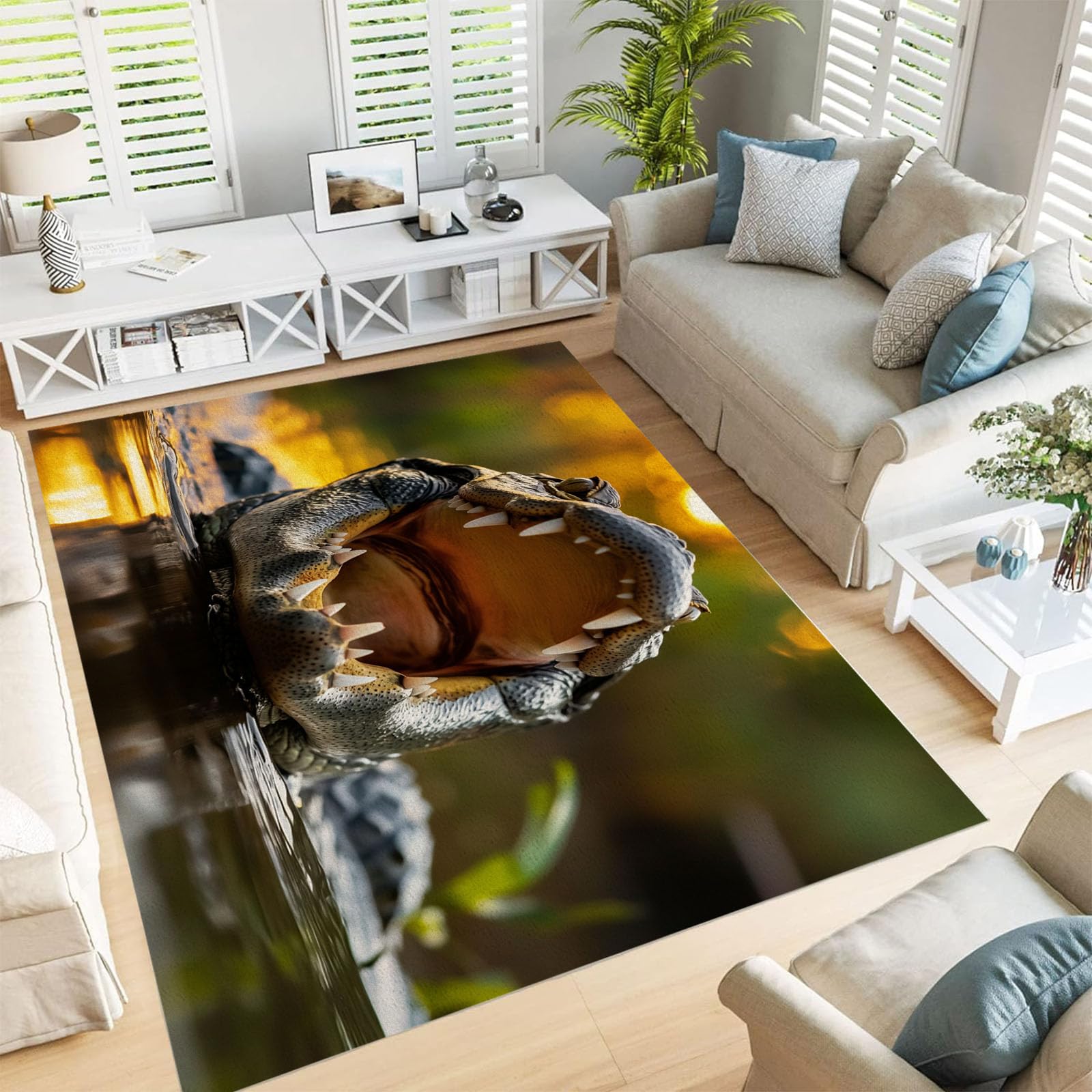 Tapis alligator féroce pour sublimer votre cuisine et entrée