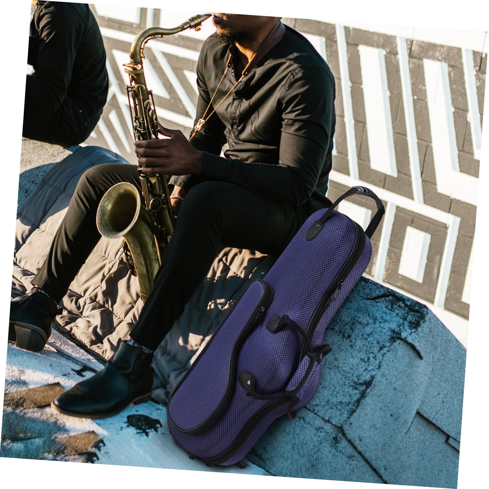 Hemoton Alto Saxophone Bag Sax Case Backpack Straps Padded Storage for Sax Accessories