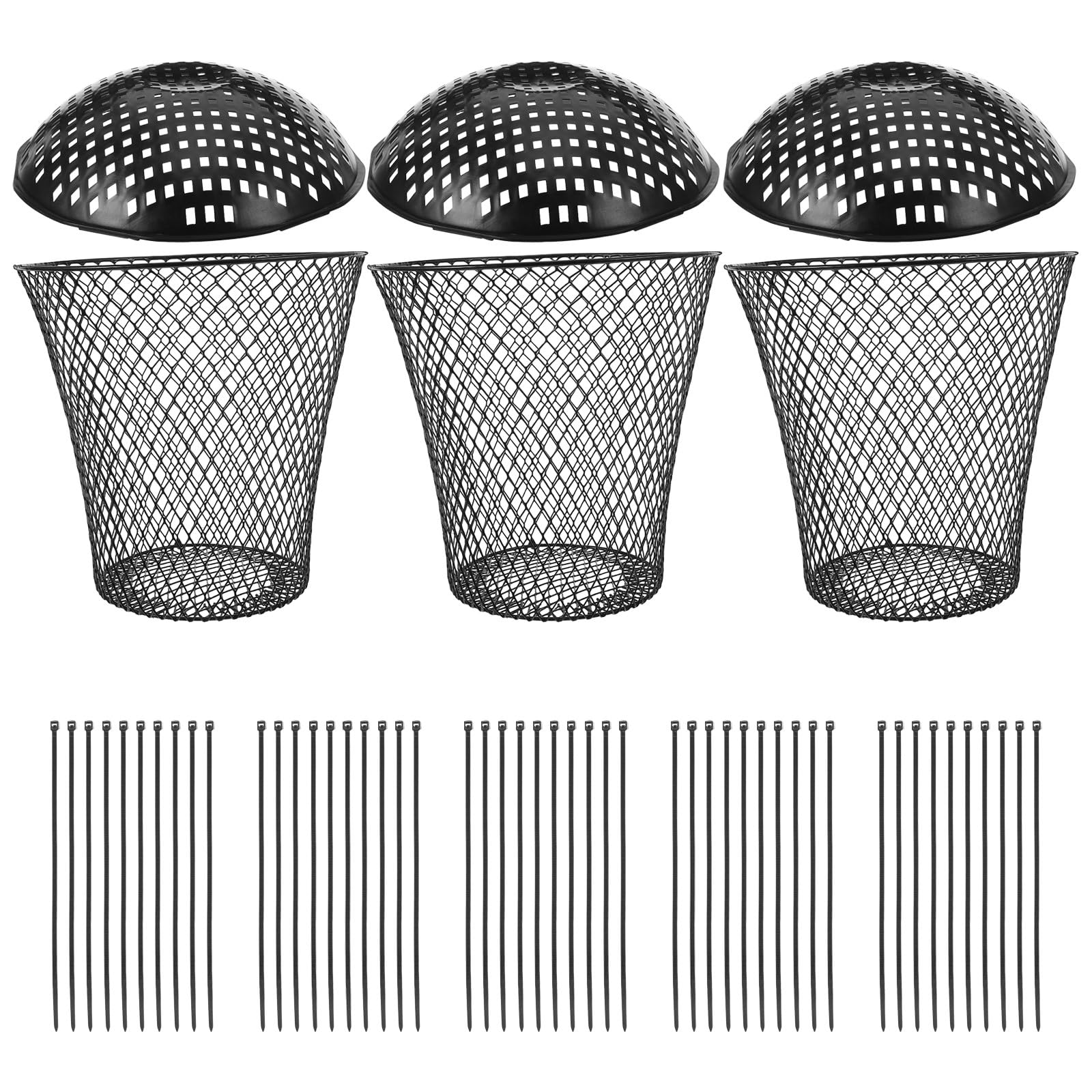 Gatuida 1 Juego de compostador de lombrices - Granja de lombrices metálica subterránea con Tapa - Compostador Exterior para residuos de Alimentos de Cocina - Fácil instalación para huertos, Patios