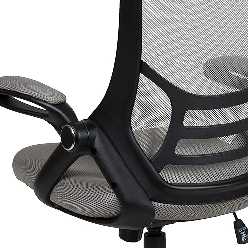 Miniatura 13 de Flash Furniture Porter - Silla de oficina giratoria de respaldo alto con soporte lumbar ajustable y altura del asiento, silla de escritorio