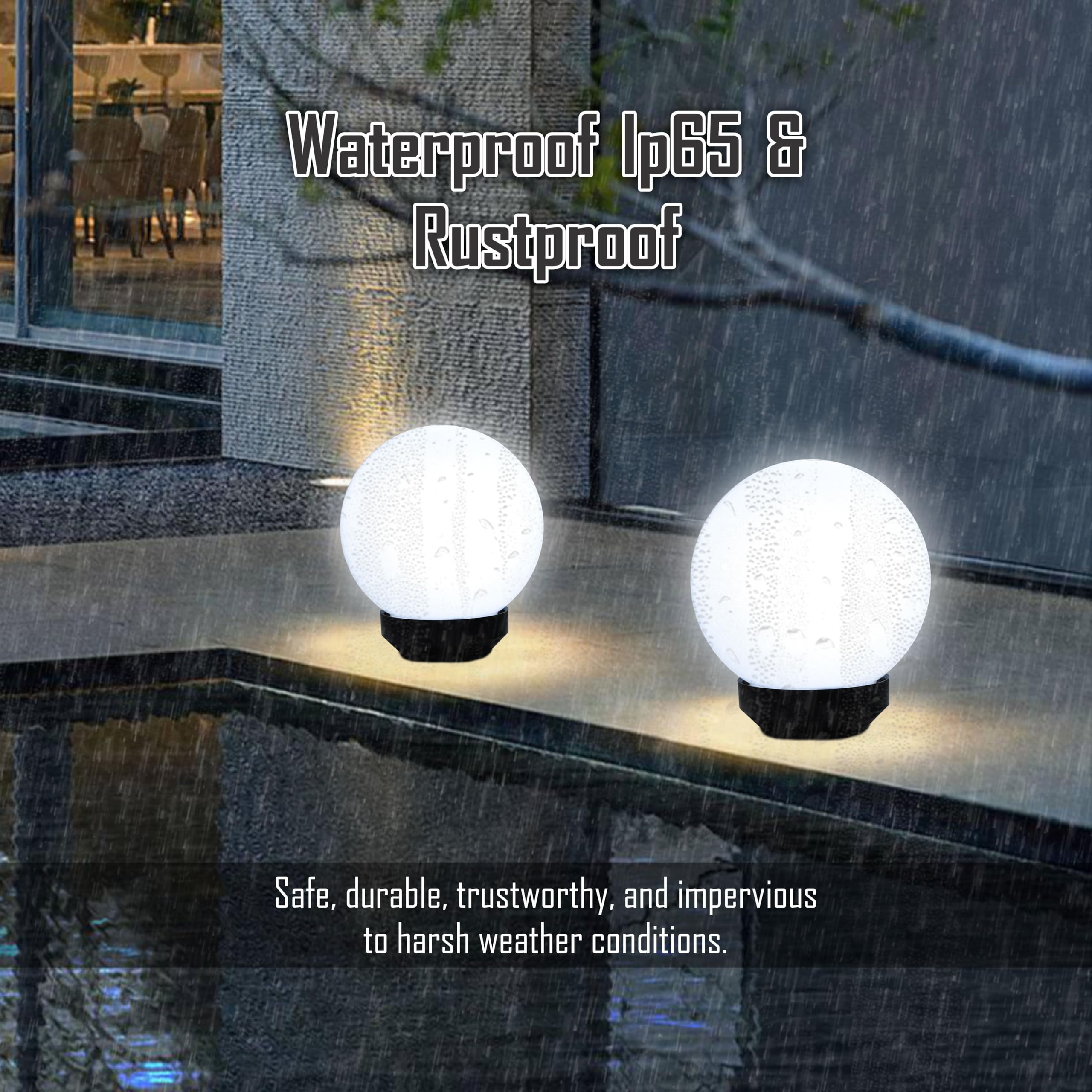 Forus Gate Lamp - Unbreakable Outdoor Post Light -2 Forus Gate Lamp - Unbreakable Outdoor Post Light -2