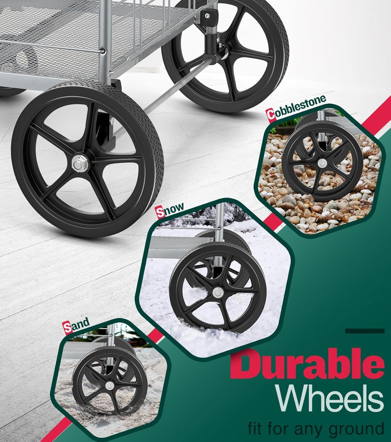 Carro de la Compra - Carro Compra Plegable Capacidad 150 kg 2 Ruedas Giratorias 360° y Doble Cesta Carro Plegable con Ruedas Portatodo para Familias & Supermercado