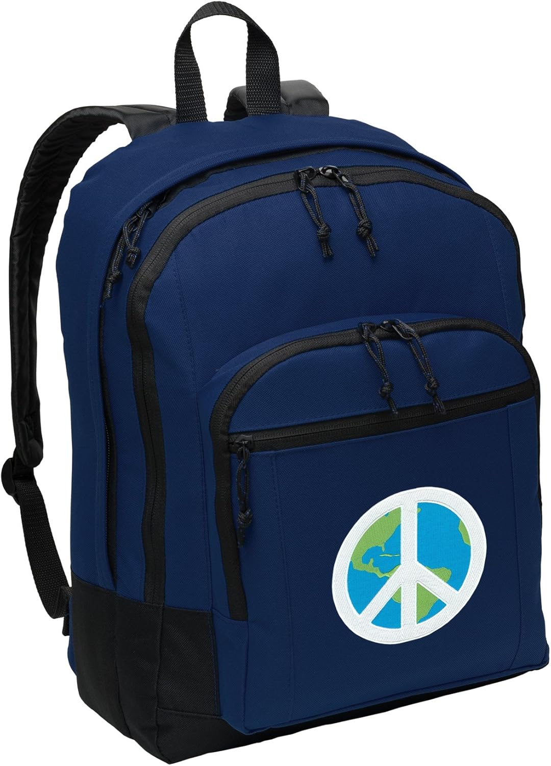 Broad Bay Peace Sign Backpack Medium World Peace Backpack Laptop Sleeve