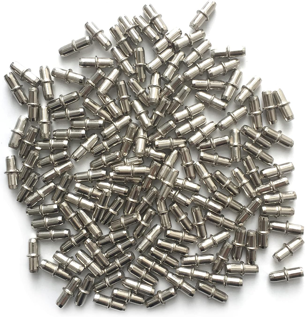 LIKERAINY Shelf Support Pins Studs Strong Little Pegs Plug in for diameter 5mm Hole of Wooden and Glass Board Kitchen Cupboard Wardrobe Cabinet Load Capacity 50kg (Pack of 150)