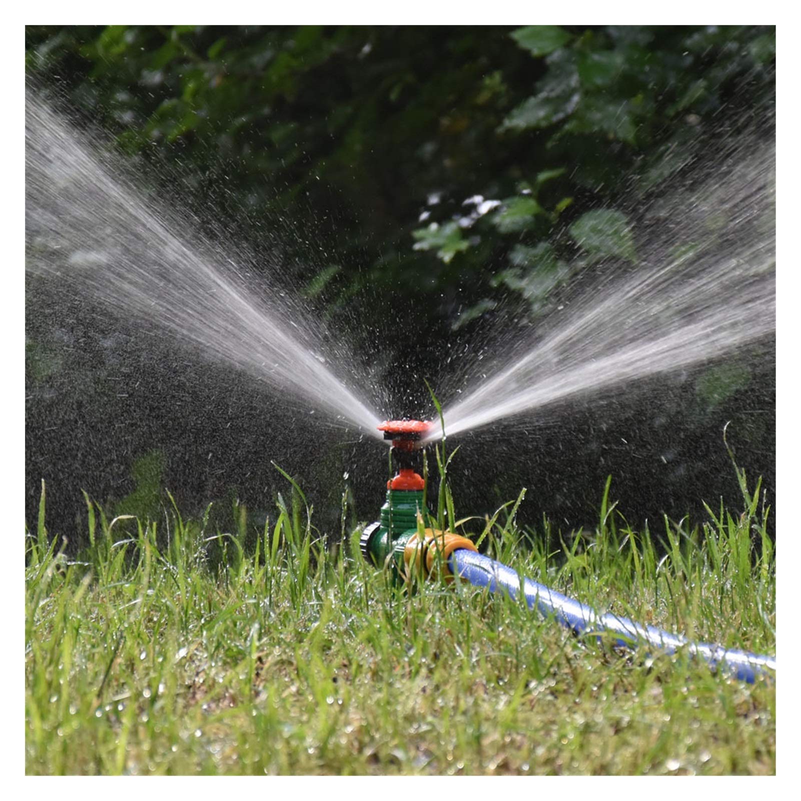 Irrigatore da giardino, Irrigatore rotante in plastica a 360 gradi | Irrigazione del frutteto del prato del giardino: irrigatori rotanti a 360 gradi, confezione da 10