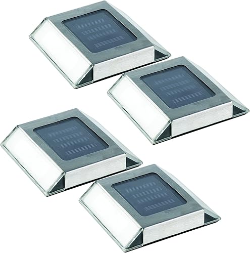 Nature Power 21072 Luces solares para caminos, acero inoxidable, 4 unidades disponible en Yaxa Colombia