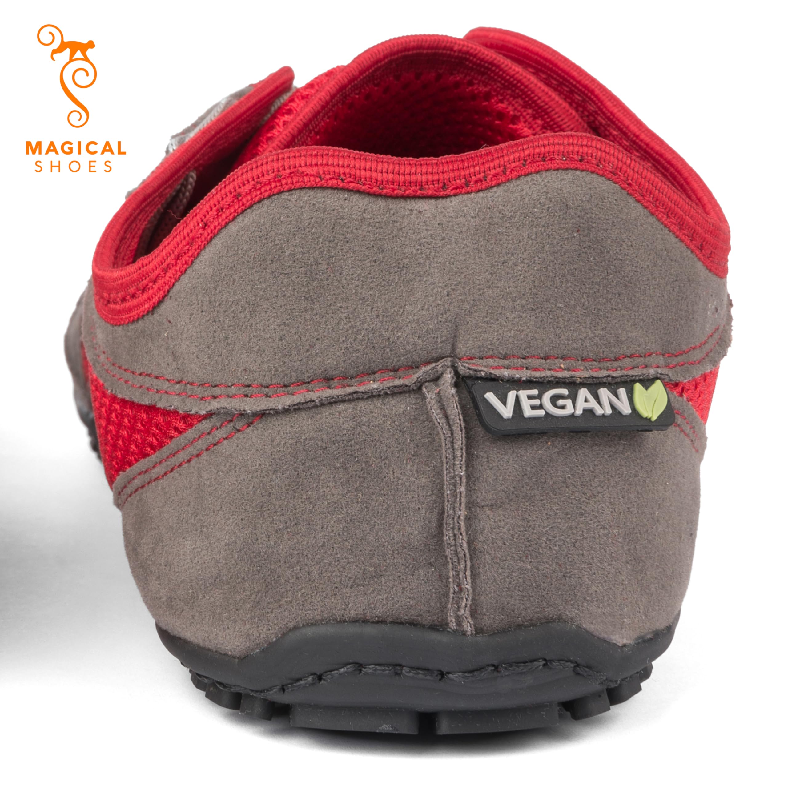 Magical Shoes Męskie Buty Sportowe, Buty Minimalistyczne, Buty Sportowe Zero Drop, Buty na co dzień, Rozmiar 38, Vegan Fire Rot, Explorer 2.0