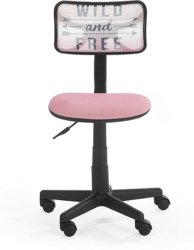 Urban Shop - Silla giratoria de malla con diseño wild and free impreso
