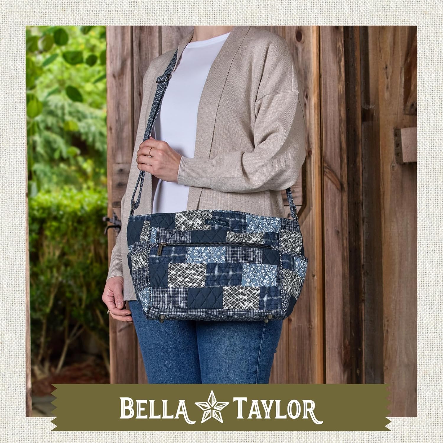 Bella Taylor Claire Crossbody Shoulder Bag, Multicompartment Purse for Women | Multicompartment, Purse