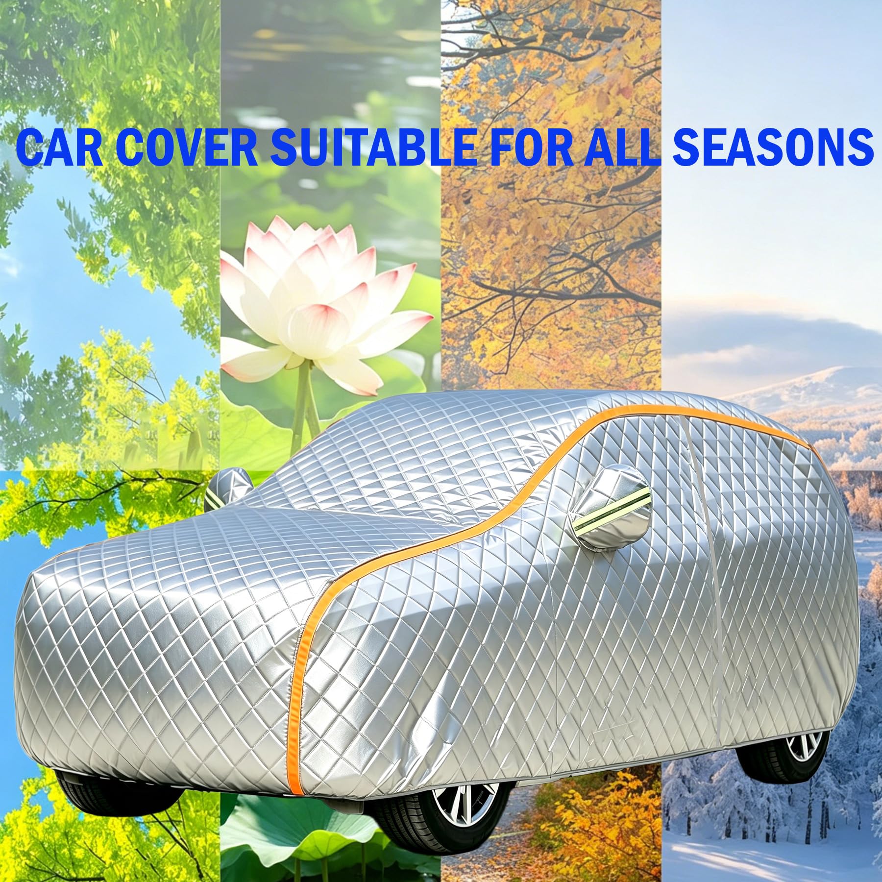 Funda Acolchada para Coche a Prueba de Granizo para Suzuki S-Cross,Funda de Coche Mejorada a Prueba de Granizo Gruesa Impermeable contra Nieve y Rayos UV,para Exterior,Todas Las Estaciones