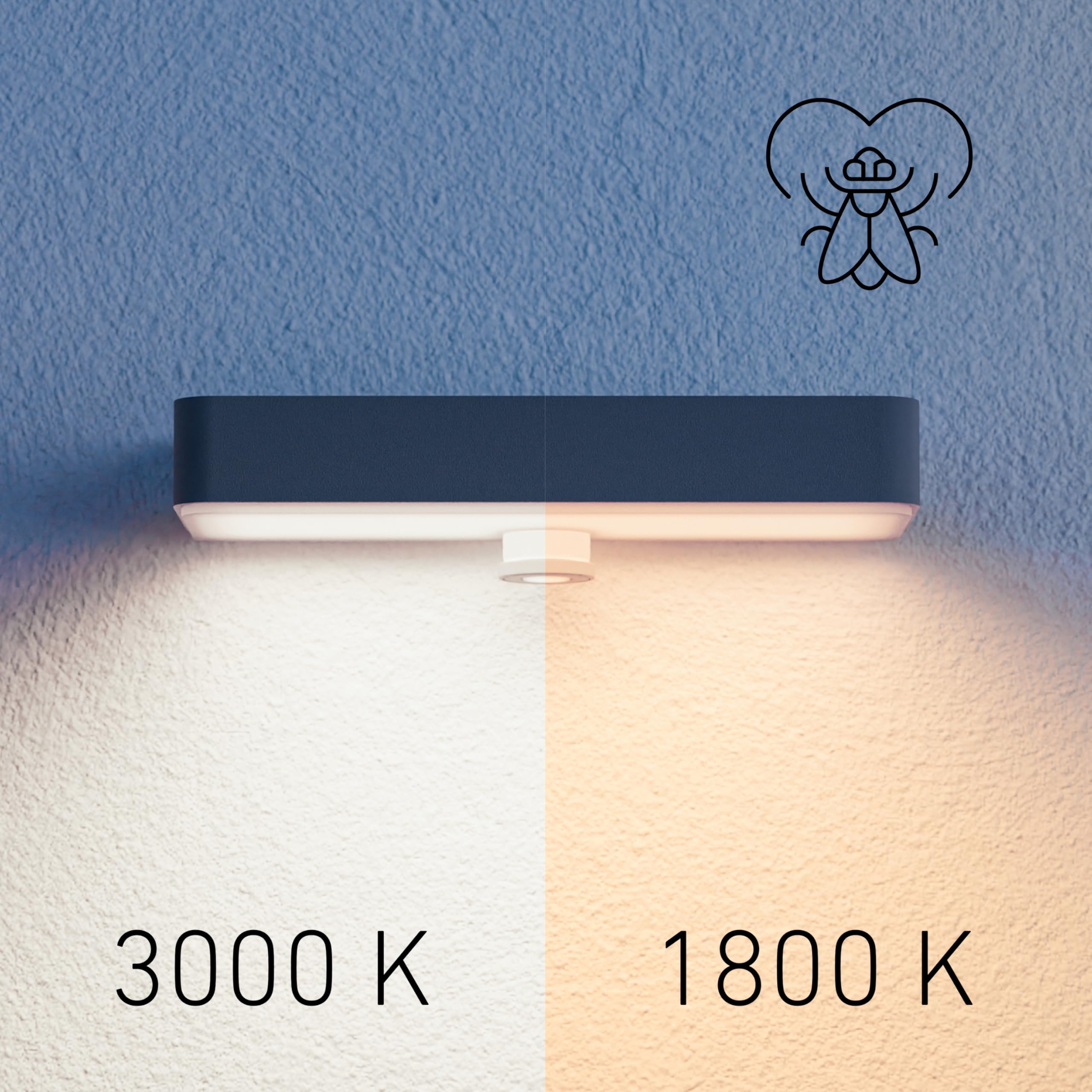 Steinel Solarleuchte XSolar SOL-O S 1800 K, Insektenfreundliche Außenleuchte, 360° Bewegungsmelder, 4000 mAh Akku, Softlichtstart, Nachtlicht, Downlight